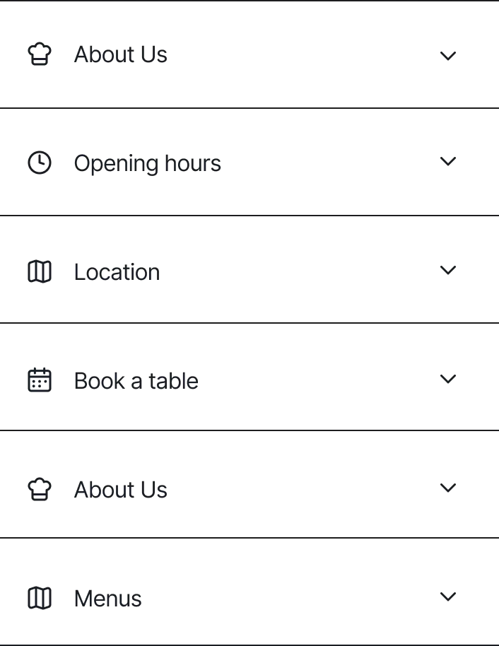 Layout State 3 - Bordered List